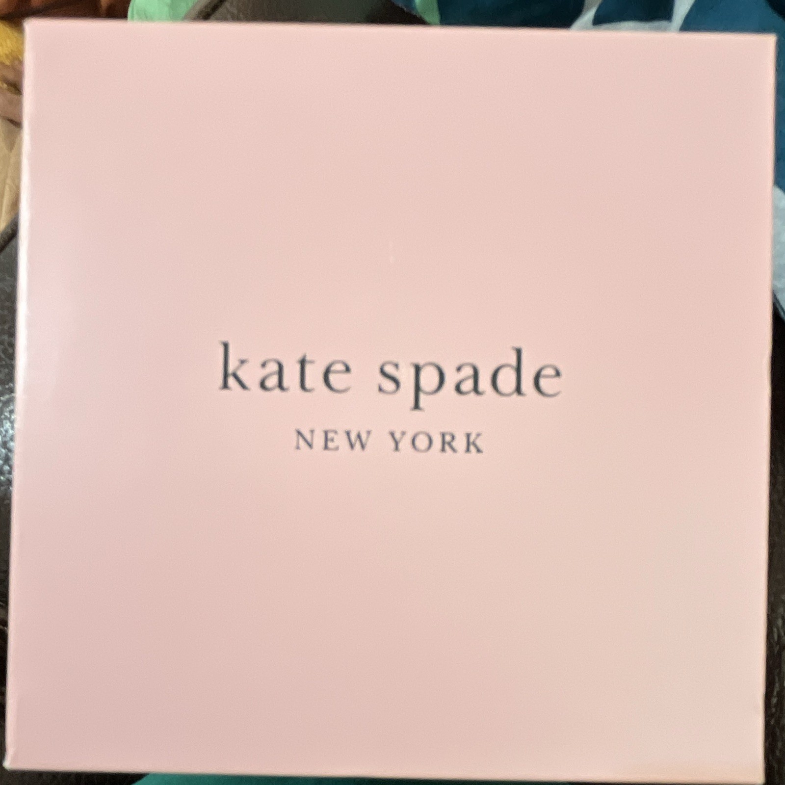 Kate spade new york pink & white glittery leather strap watch