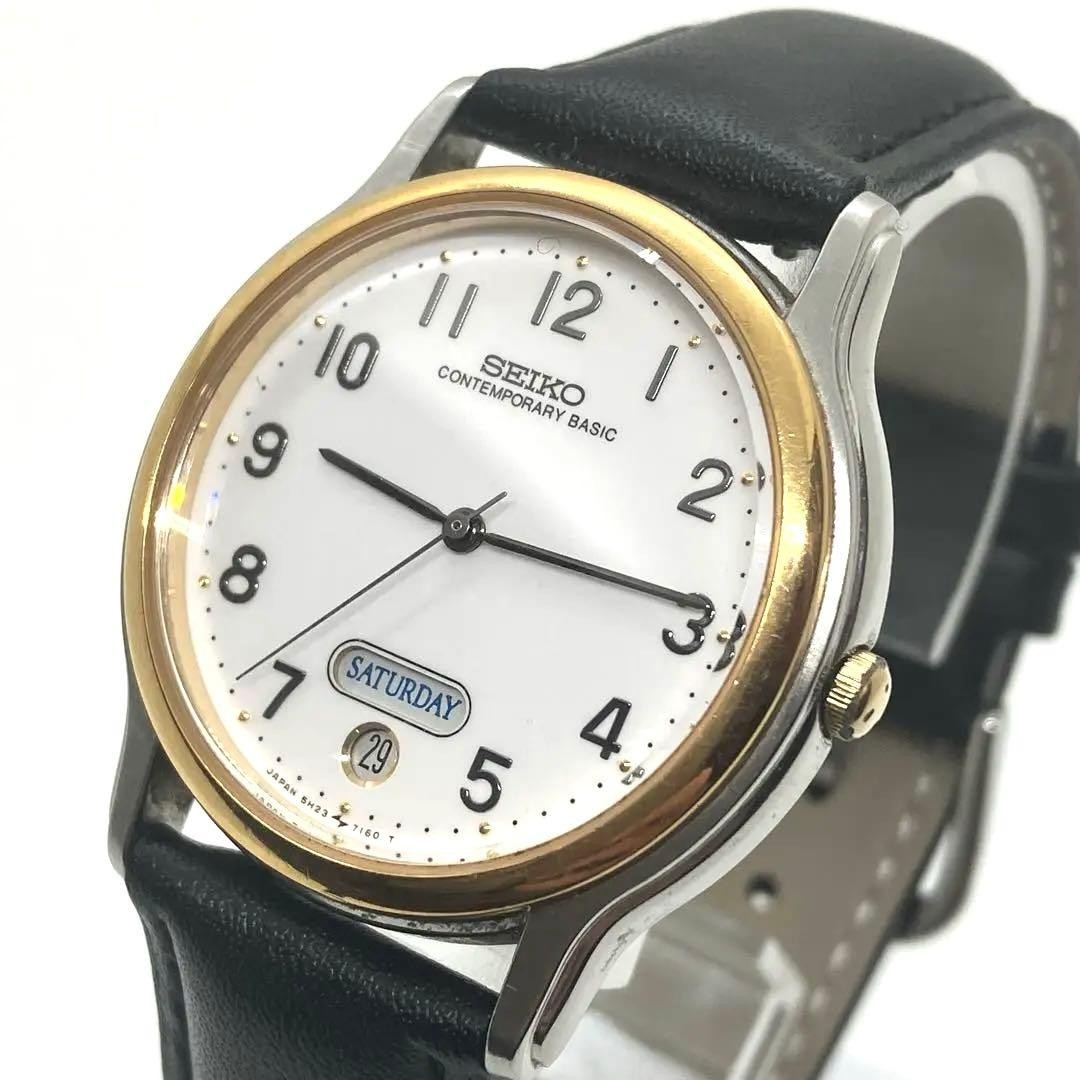 New Battery SEIKO CONTEMPORARY BASIC New Belt