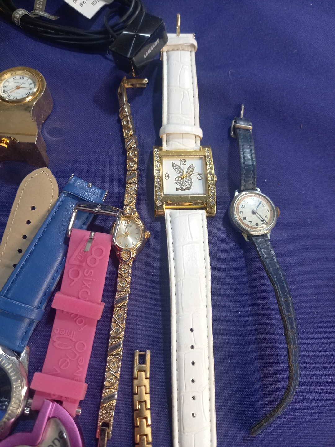 Vintage Tin With Watches Etc Joblot