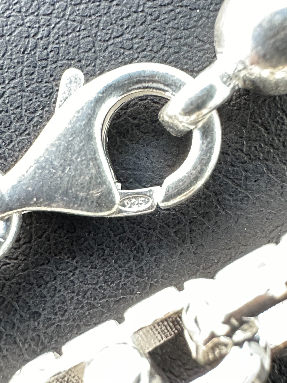 Real 7mm 925 Sterling Silver Custom Greek Key Hermes Rolo Link Chain Bracelet