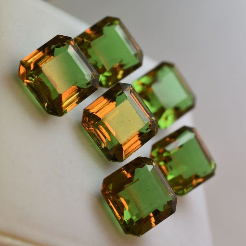 Zultanite Colour Change Quartz Faceted Square Size 12mm 10pecse gemstones loose