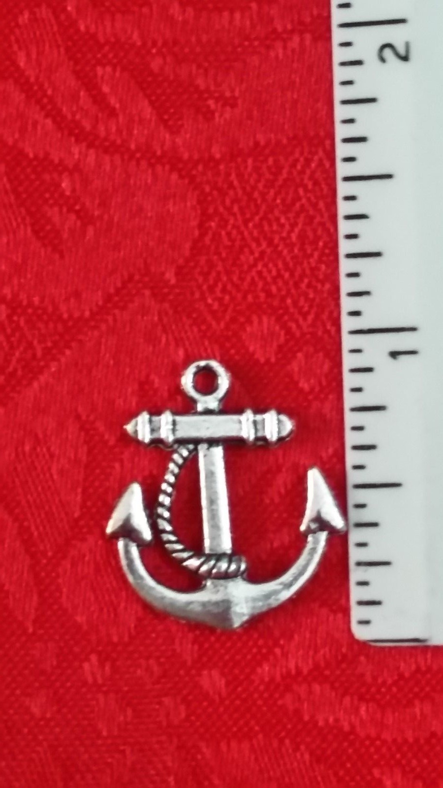 ANTIQUE SILVER ANCHOR #1 CHARM – NAUTICAL – MILITARY – SHIP – BOATING – BOAT