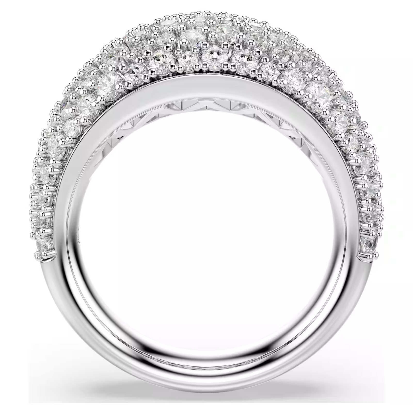 Swarovski Sublima ring , White, Rhodium plated 5737597 Size 7 / 55