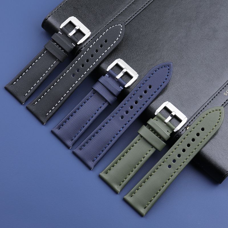 Fit for Blancpain Fifty Fathoms Watch 5000 5015 23mm Nylon Canvas Strap