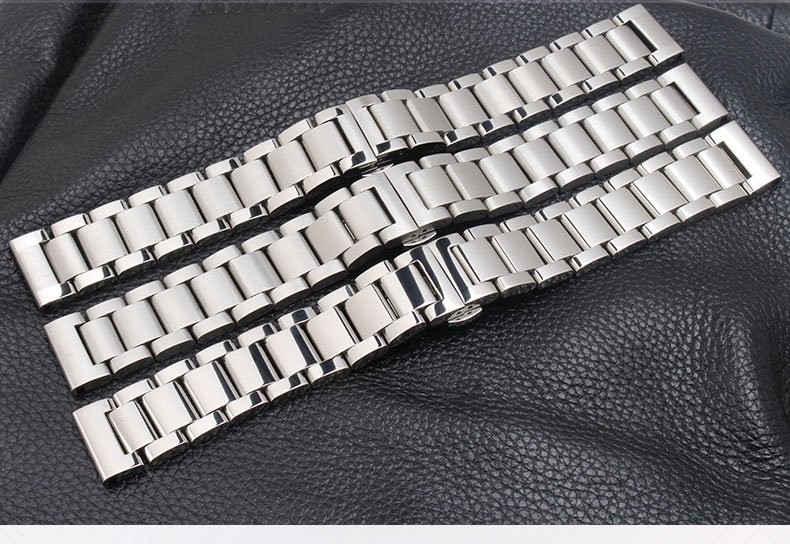 16 18 20 21 22 23 24 26mm Solid Stainless Steel Watch Strap Band Watchband NEW
