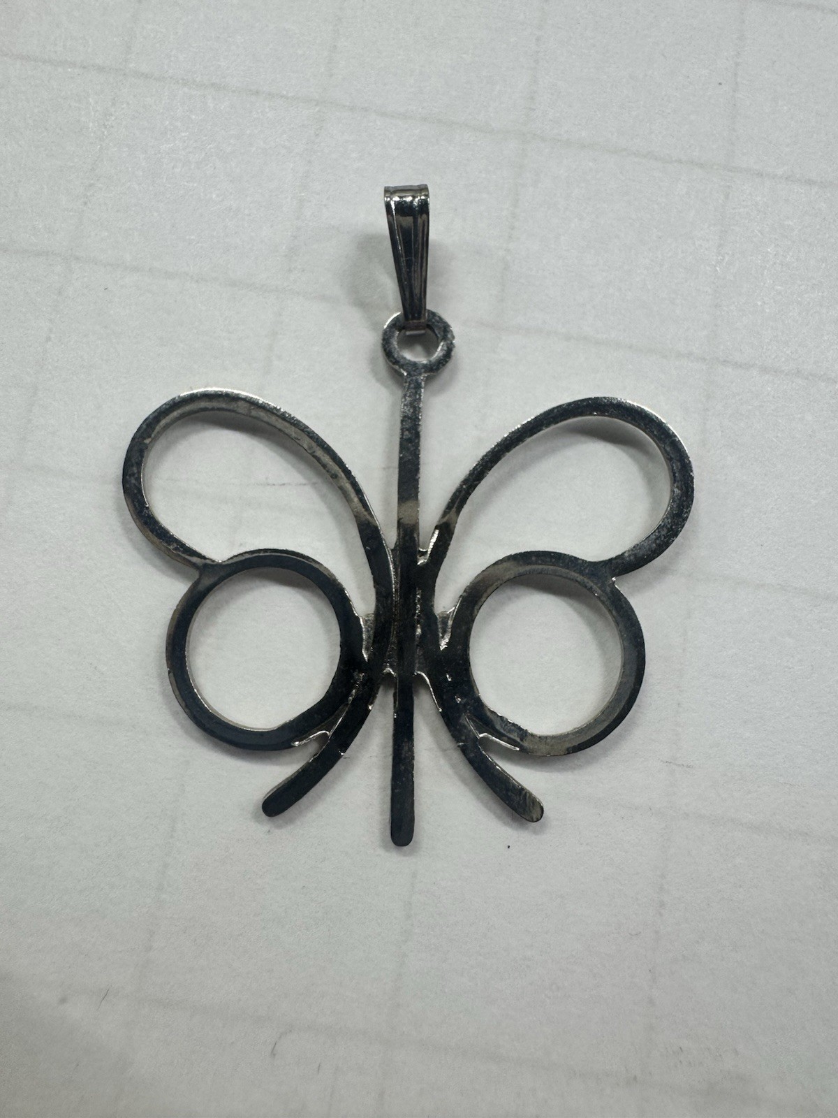 Vintage Sarah Coventry Papillion Butterfly Silver Tone Pendant