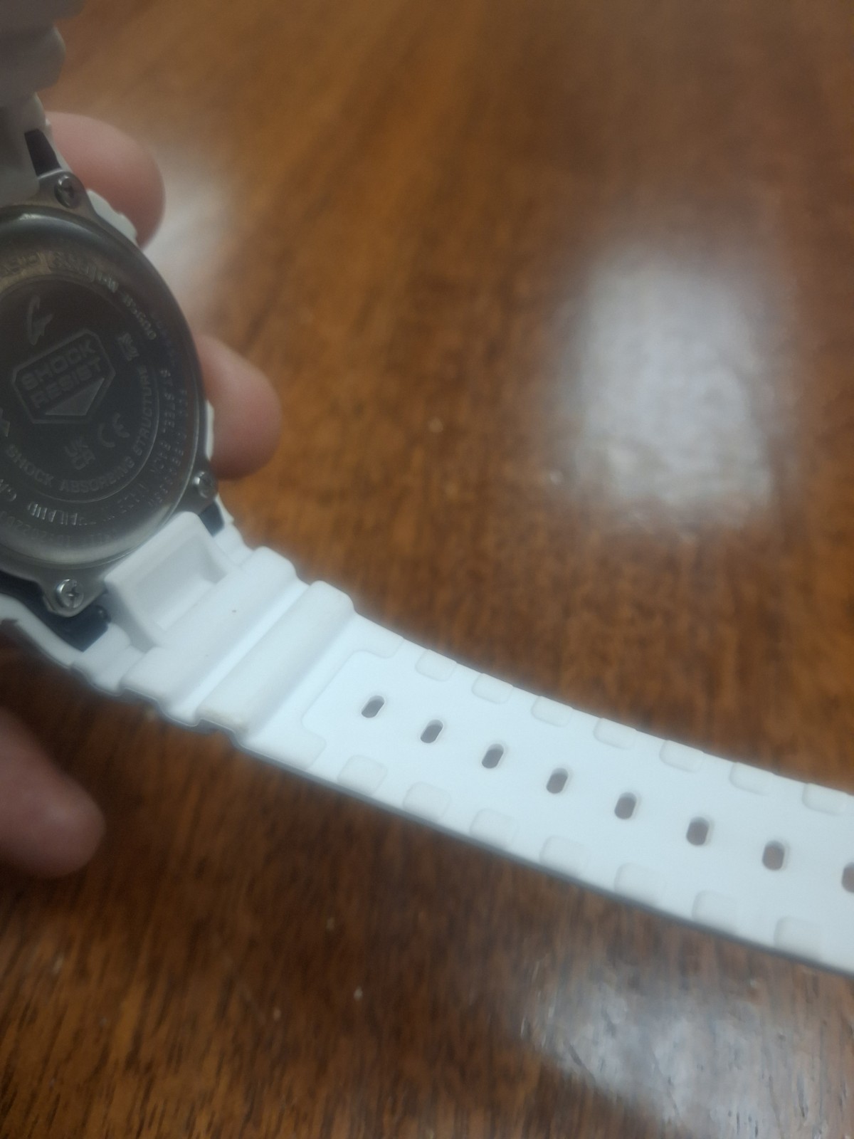 Casio G-Shock DW-B5600 Bluetooth Negative Display White Case/Strap Men’s Watch