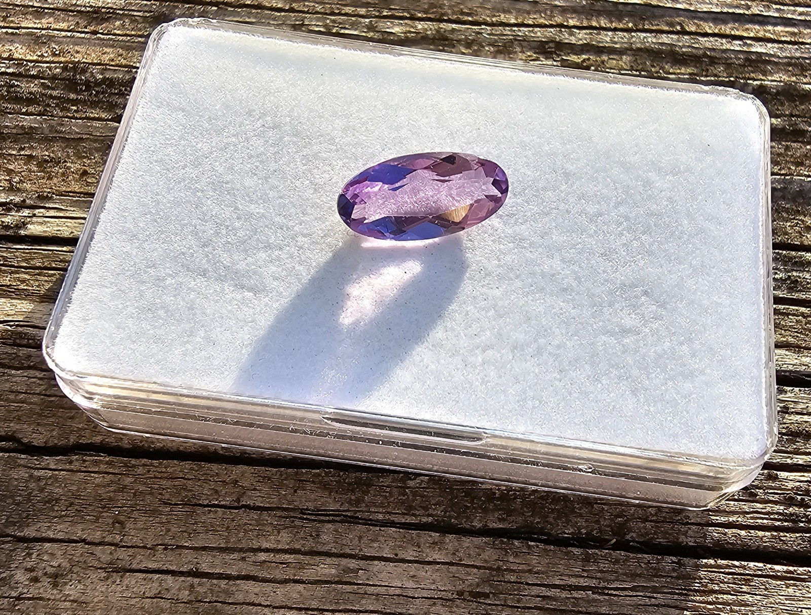 Amethyst 13.7mm x 6.8mm Oval Loose Stone