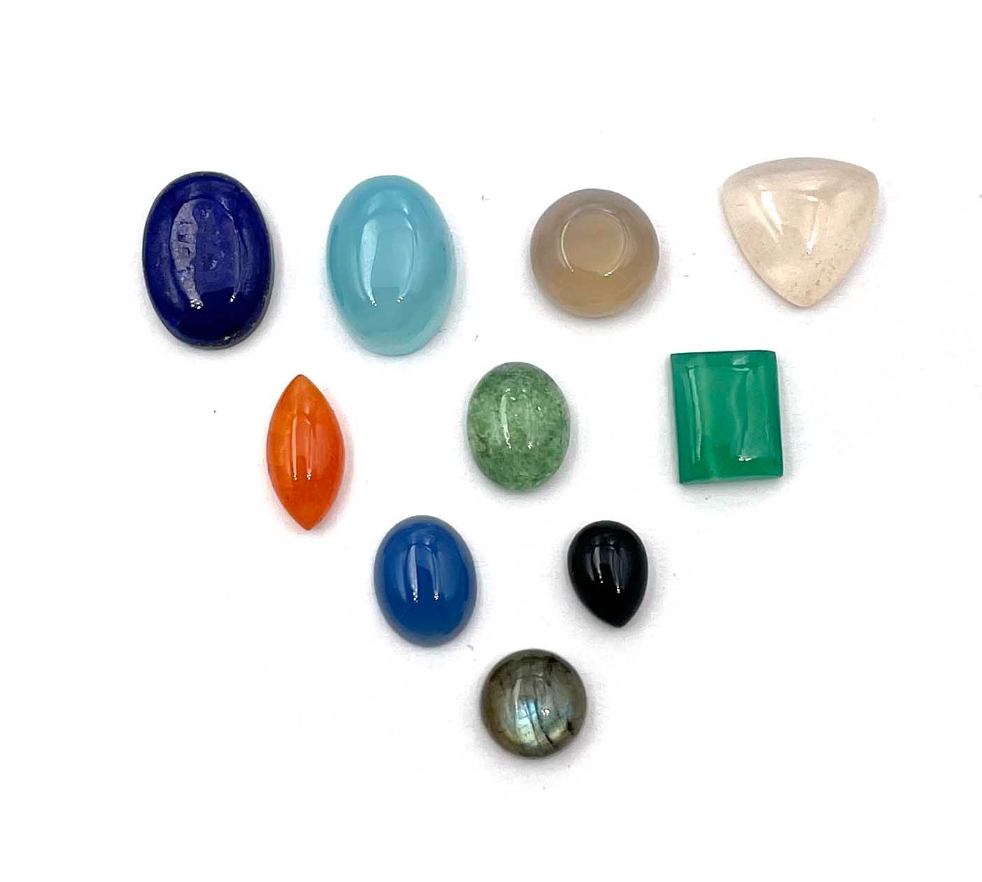 Natural Mix Gemstone Mix Shape Cabochon Loose Gemstone Lot 100 CT