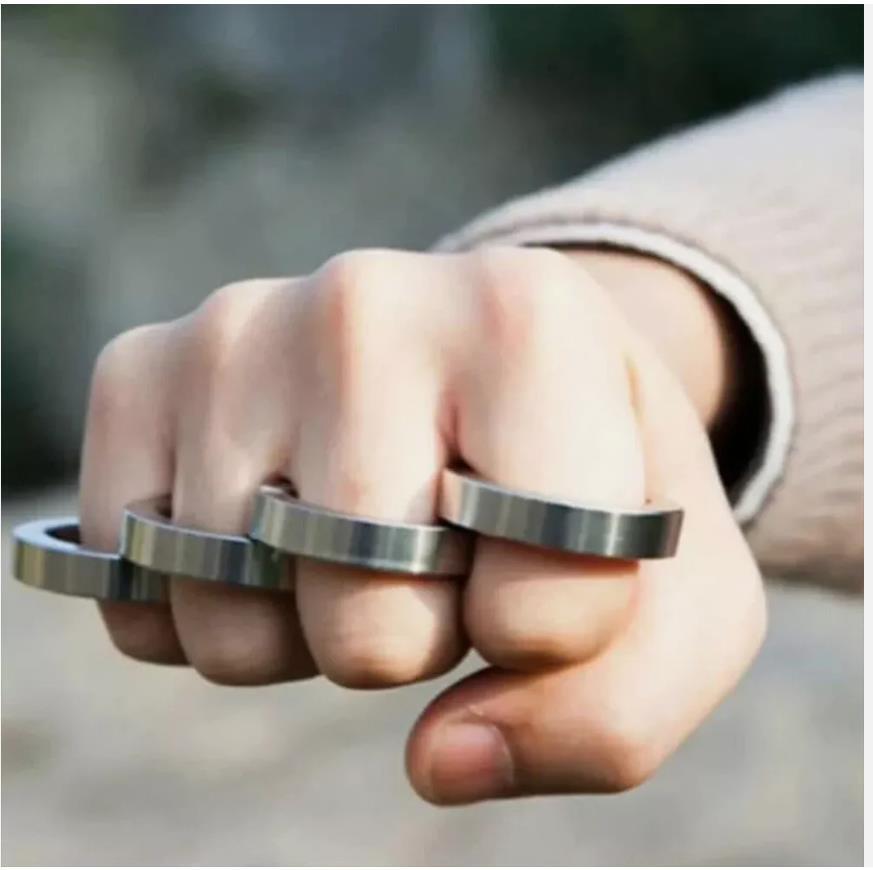 Rotatable Folding Ring Clasp Ring Stainless Steel Outdoor For Hiking Men – 4Pcs