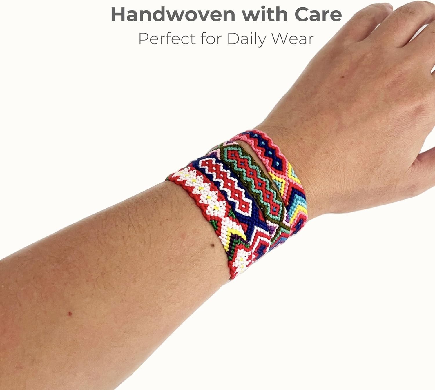 Colorful Artisan Friendship Bracelets – Adjustable Set of 12 for All Ages
