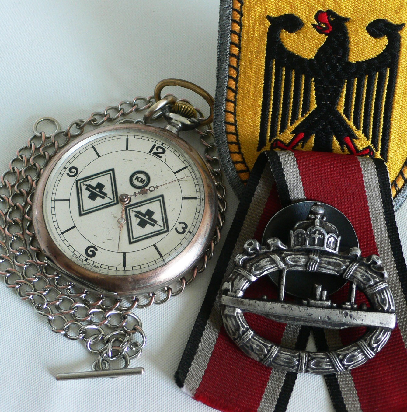 WATCH GERMAN WW2 U-Boat U-866 10.FL Kriegsmarine Navy Chopard L.U.C Pocket Watch