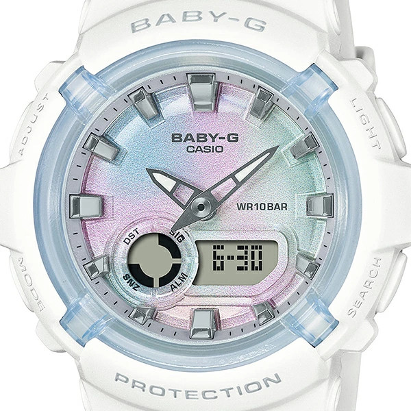 Casio Baby-G BGA-280-7AJF JDM White Pastel Tie-Dye Analog Digital Watch