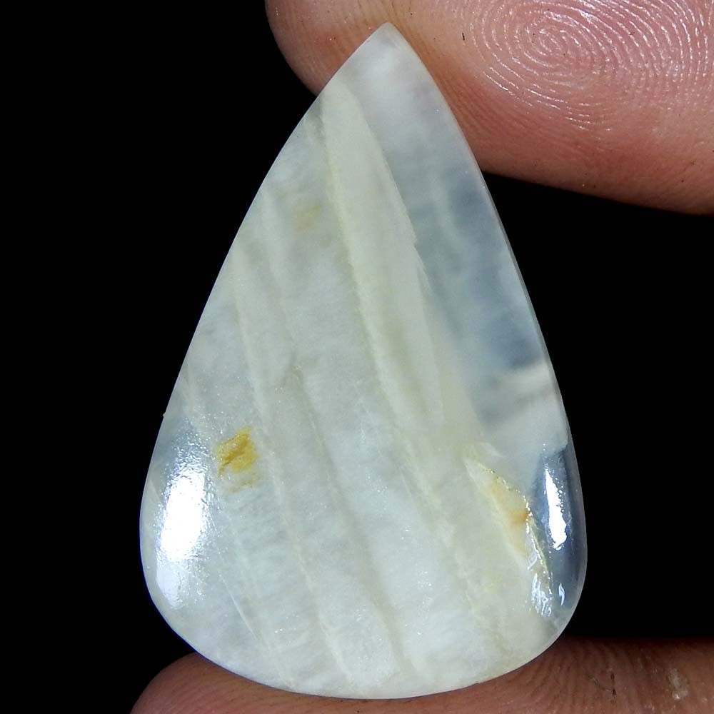 18.85Cts100%Natural Quality Silky Monnstone Pear Cabochon Loose Gemstone