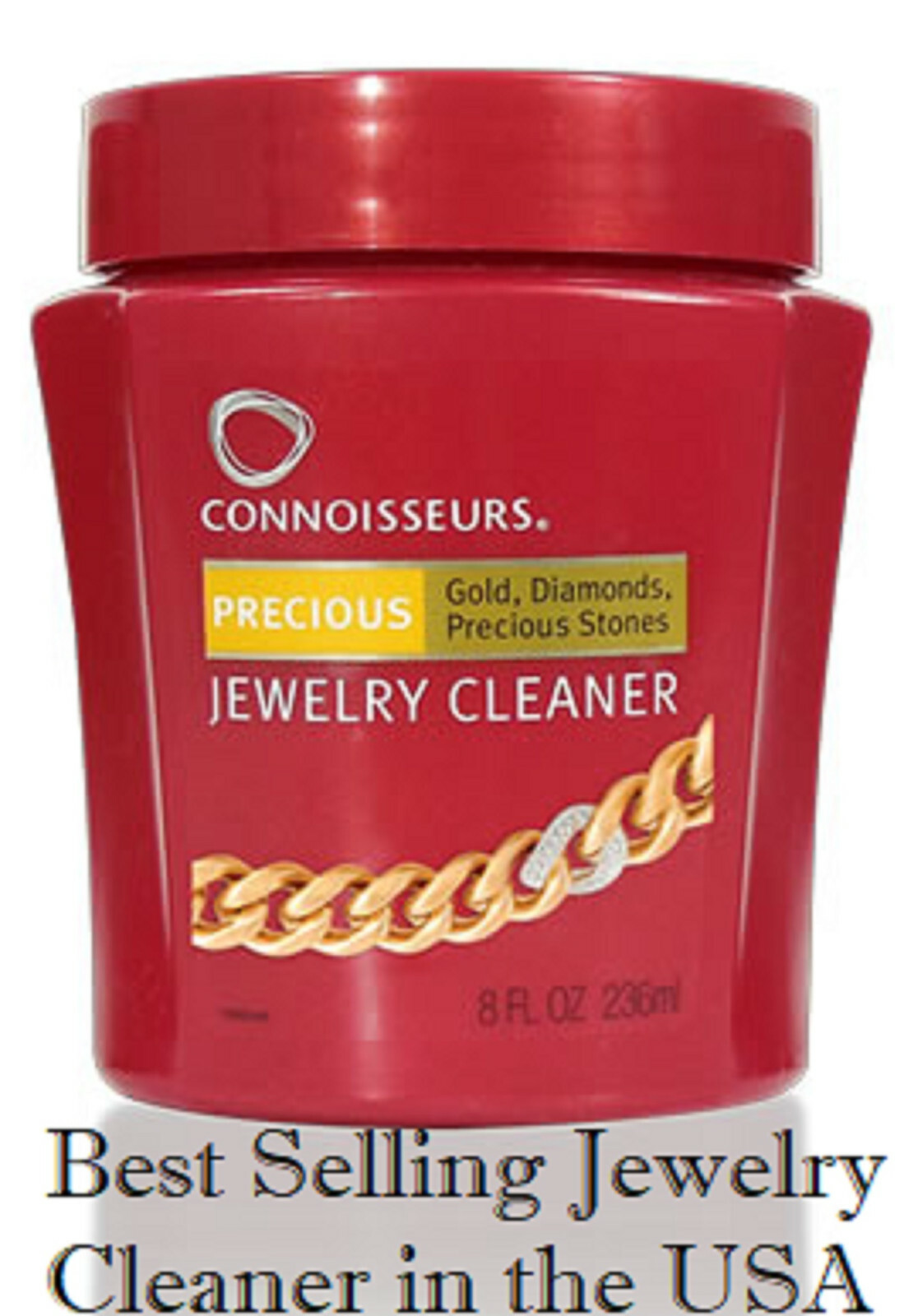 12 PACK CASE Connoisseurs Precious Gold Jewelry Cleaner 8 oz for Gold & Diamonds