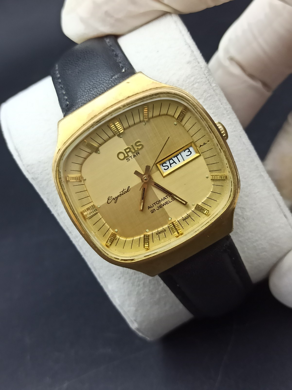 Iconic ORIS STAR Crystal 21 Jewels Automatic ETA-2879 Swiss High GP Men Watch