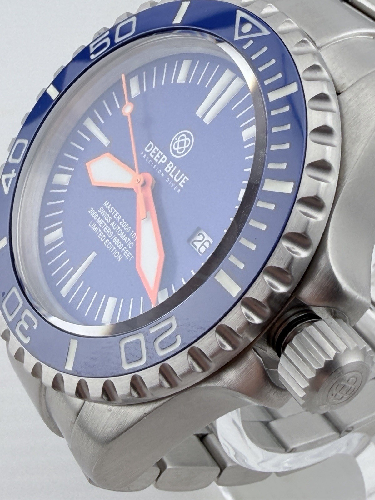 Deep Blue Master 2000 10-Year Anniversary Swiss ETA Auto LE 718/1000 46mm