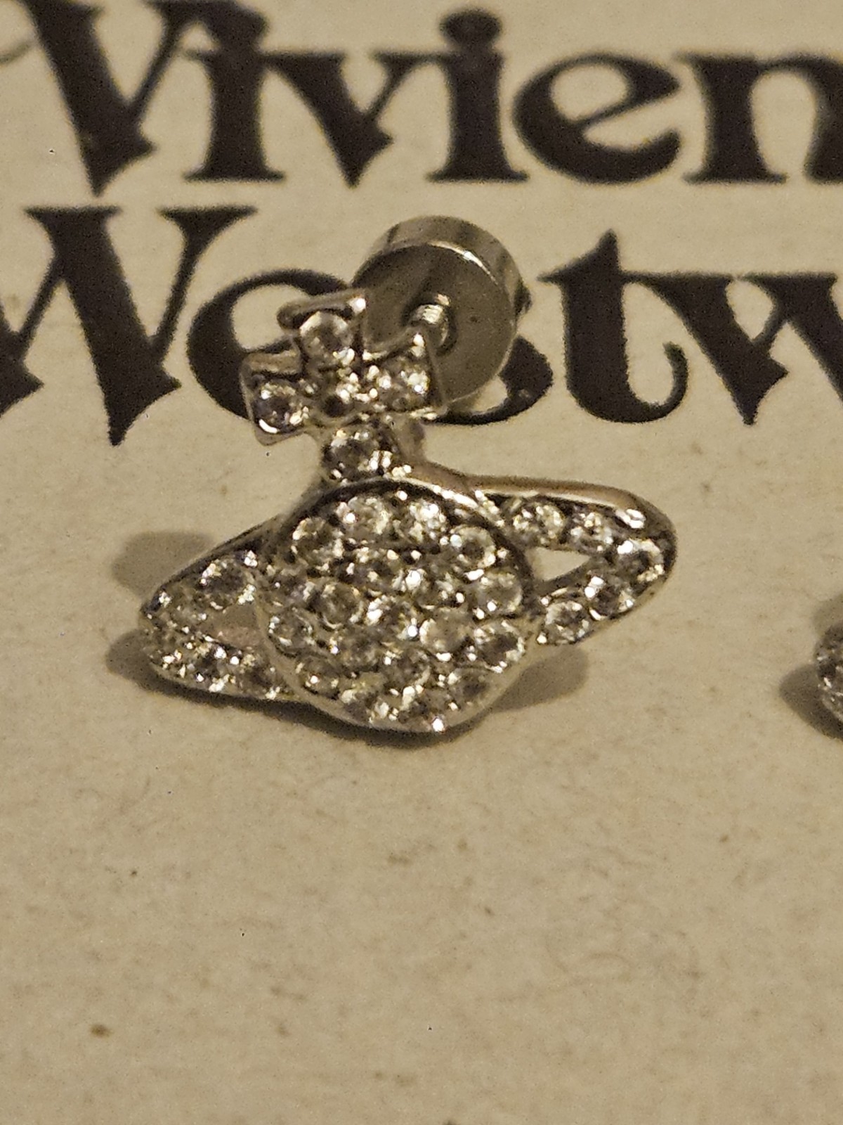 Vivienne Westwood Petite Multi Orb Diamante Earrings Boxed