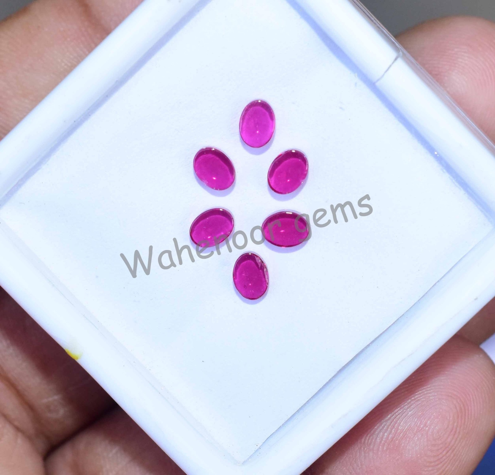 6 Pcs Natural Mogok Pink Ruby Oval 4×3 mm Certified 2.50 Ct Loose Gemstone