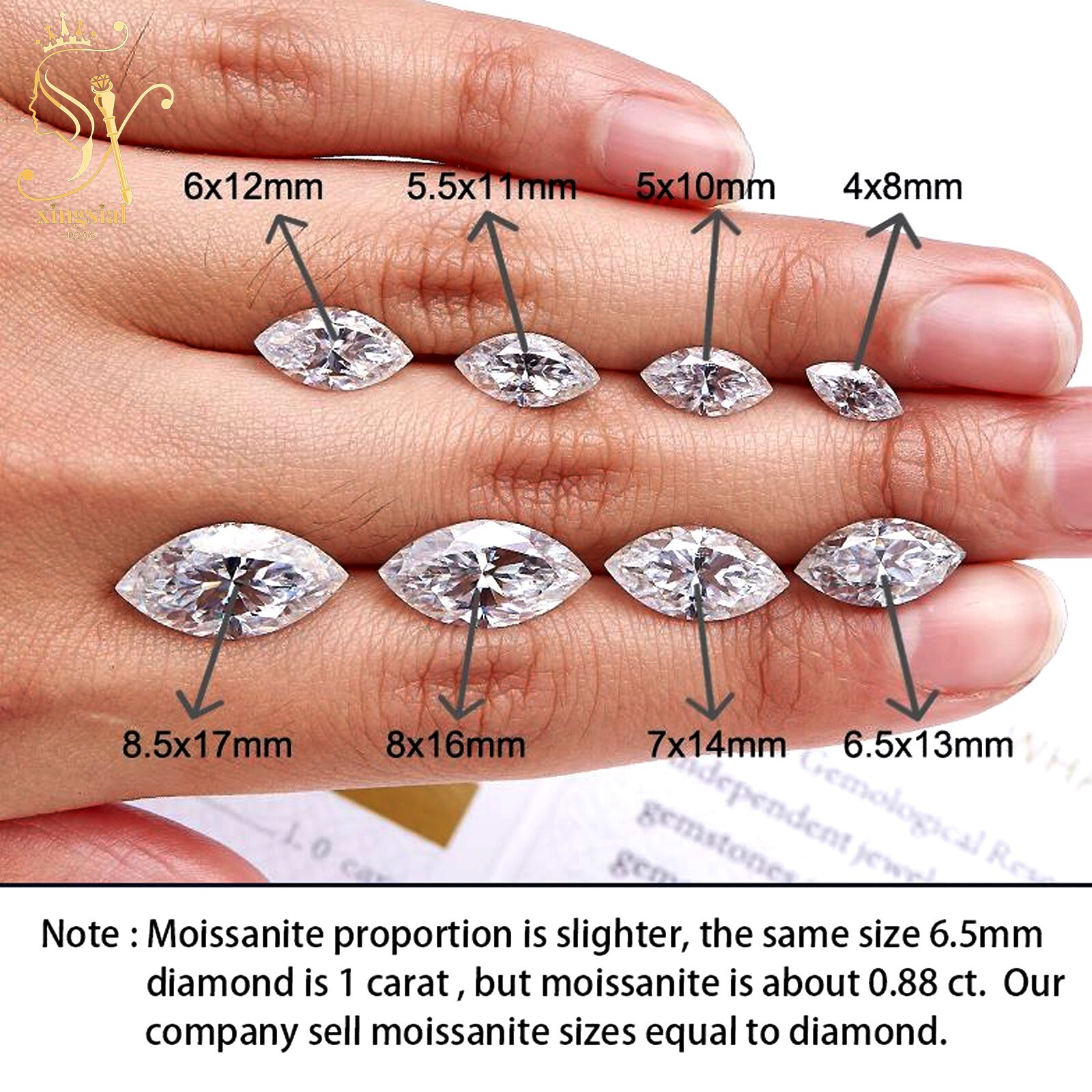 Real Moissanite Loose Stone Cyan Blue Color Marquise Cut VVS1 DIY Ring Gemstones