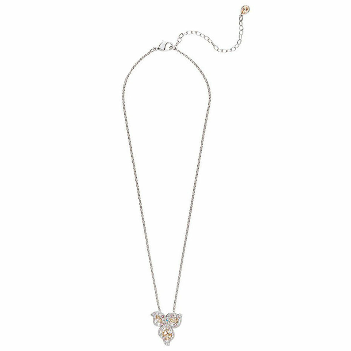 Swarovski Women’s Pendant Necklace Graceful Bloom Palladium Plated Chain 5455660