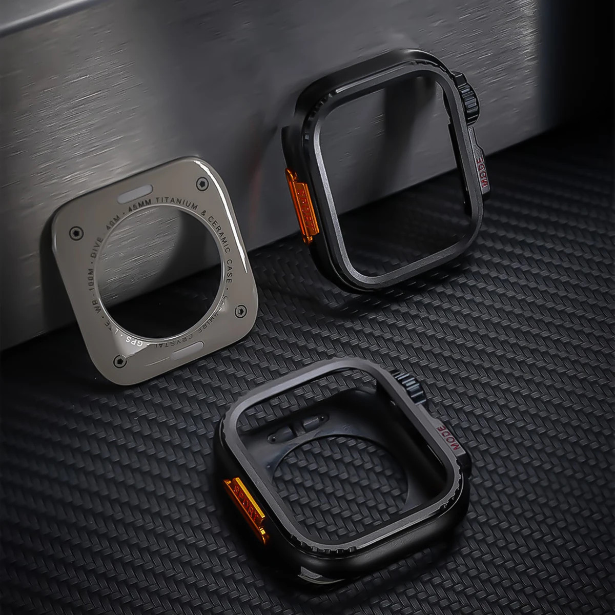 Luxury Titanium Metal Case Band For Apple Watch Ultra 3 49mm 11 10 9 8 7 6 5 SE