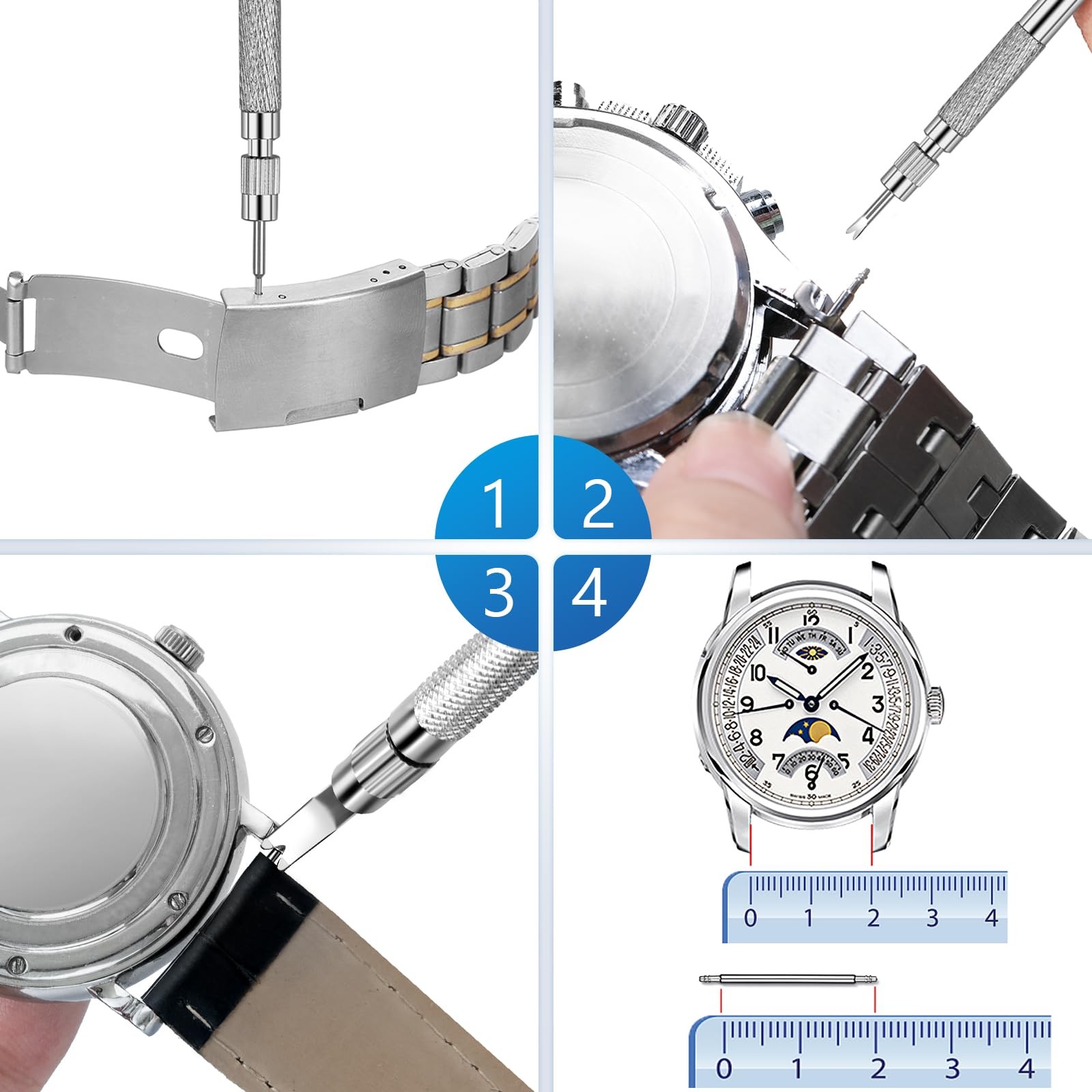 JOREST Watch Spring Bar Tool Watch Repair Kit to Replace the Watch Strap Watch