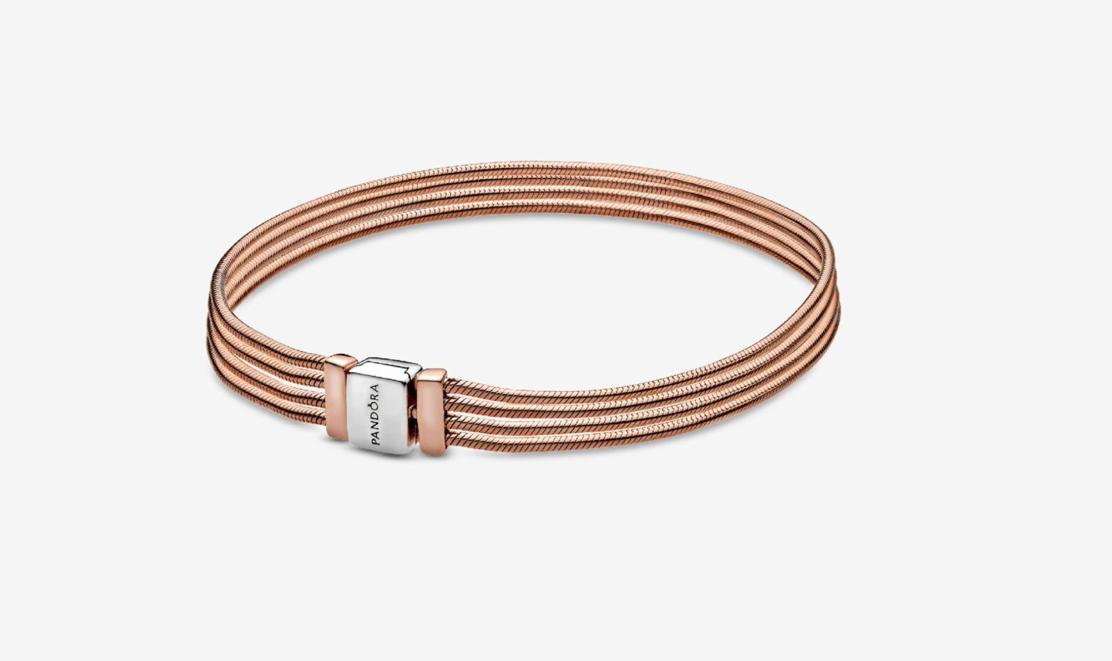 Pandora Rose Gold Reflexions Multi Snake Chain Bracelet Various Size NEW