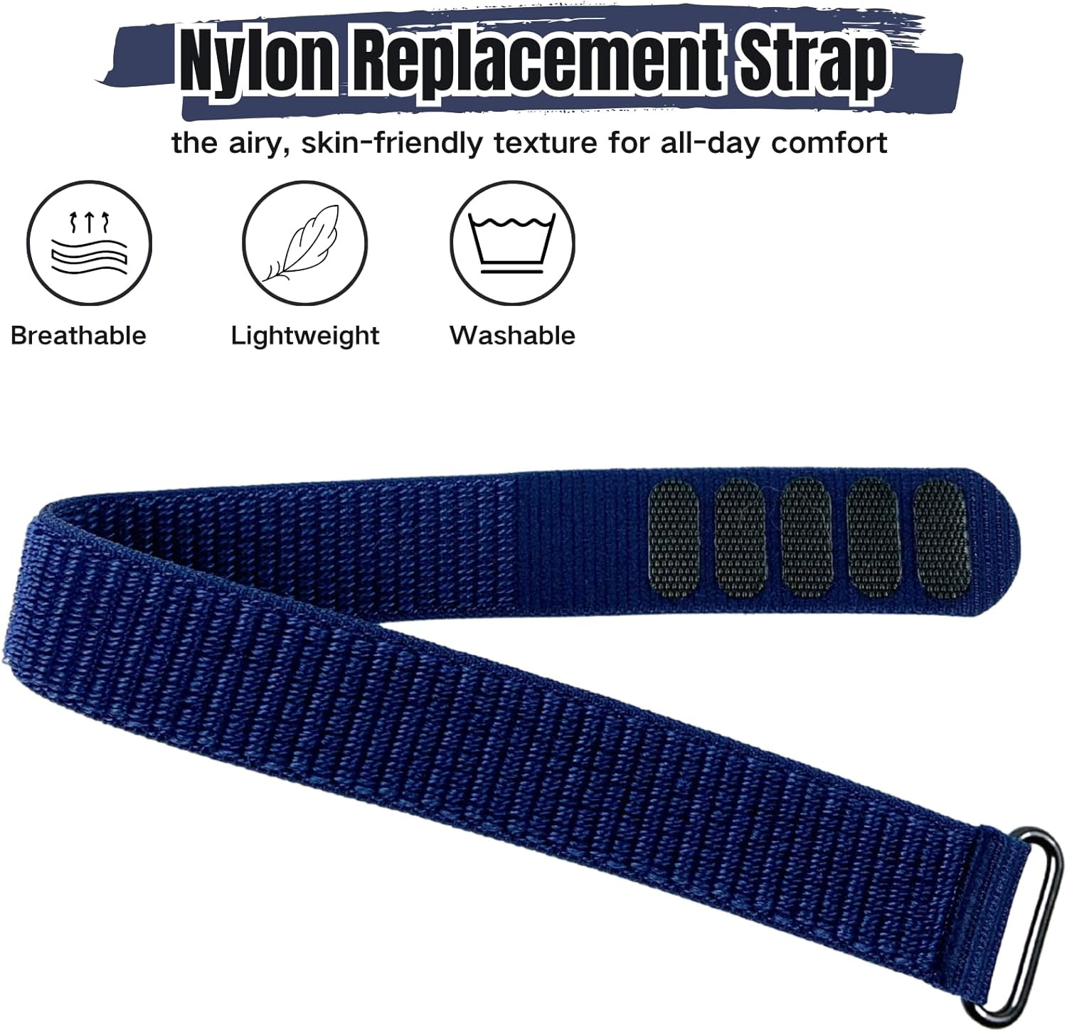 Nylon Loop Compatible with Hume Band, Nylon Replacement Strap, Soft Adjustable B