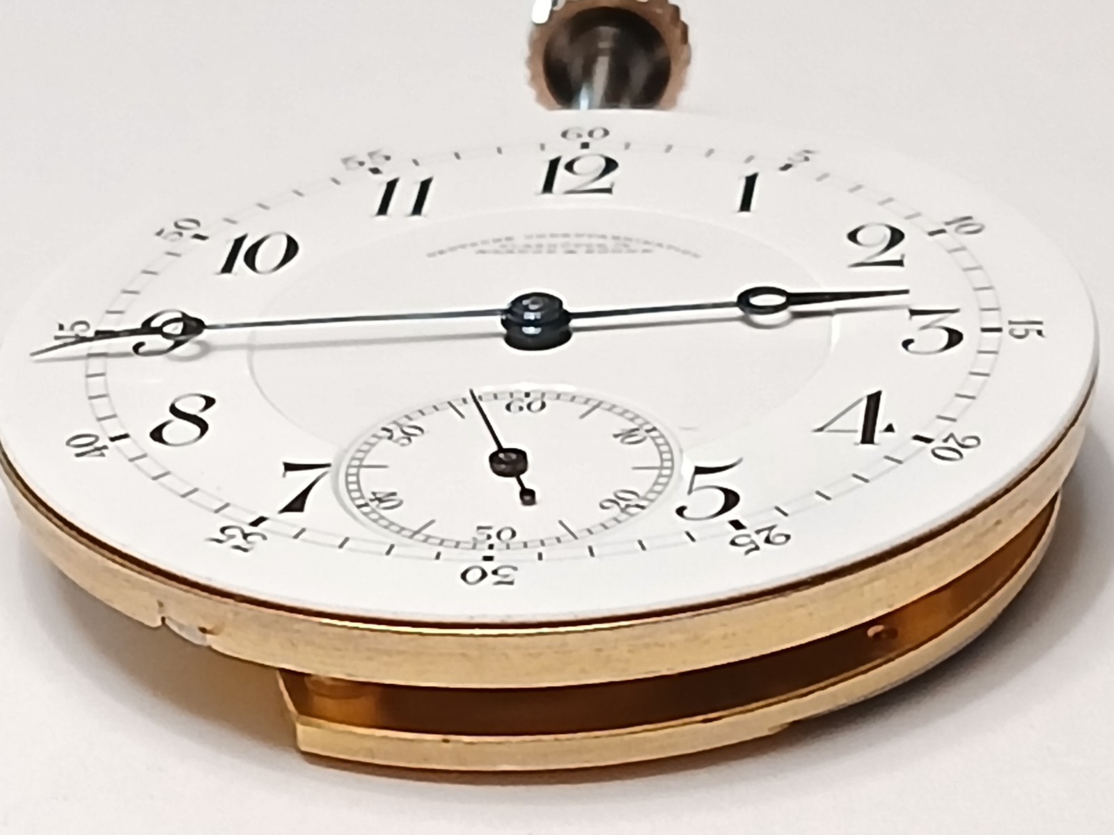 Stunning! “Rare” A Lange & Sohne 44mm DS Dial pocket watch movement. Runs!