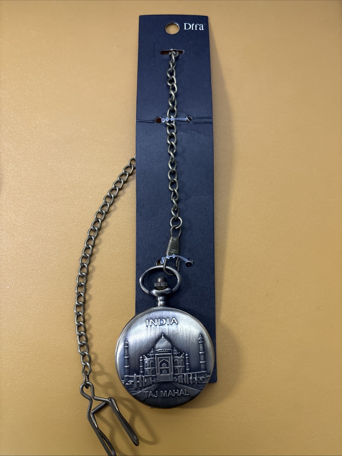 Imported New Pocket Watch Taj Mahal Case Quartz Pendant Chain – India