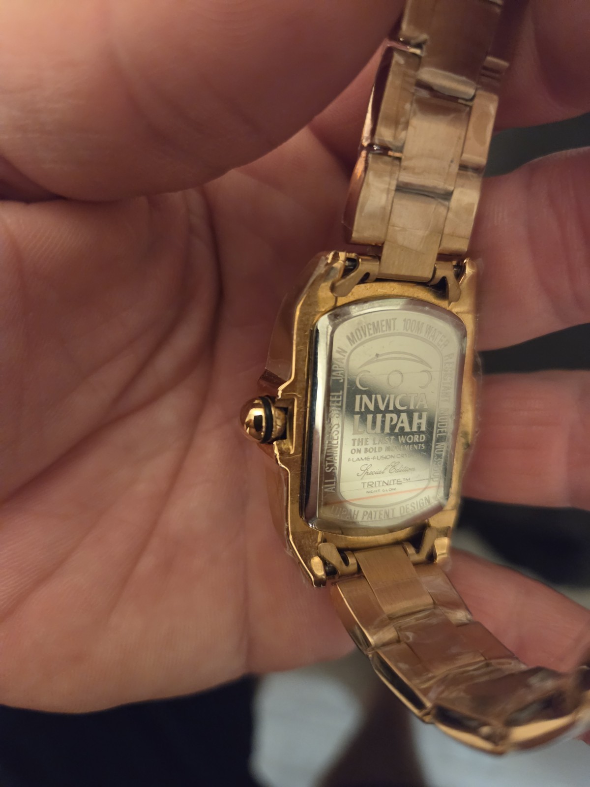 Invicta Lupah Women’s Quartz Analog Watch Gold SS Still In Plastic!Flawless!