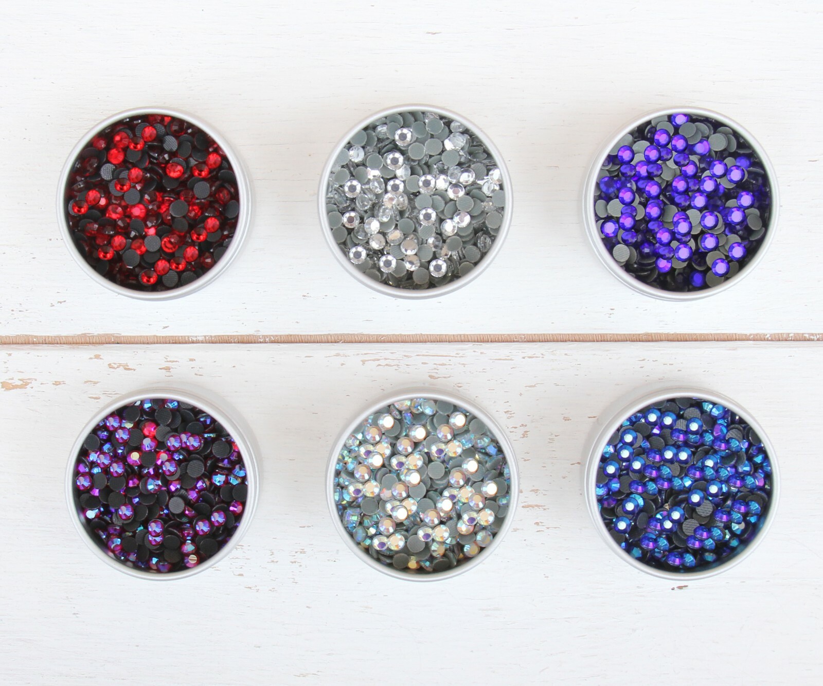 Threadart Hot Fix Rhinestone Sets – 6 Colors Each – SS10, SS16, SS20 – 27 Sets