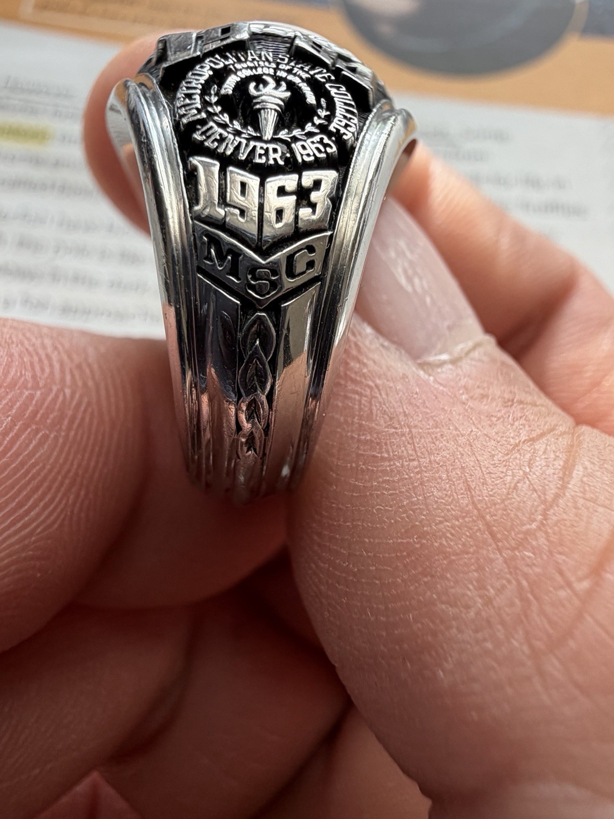 Metropolitan State College Class Ring