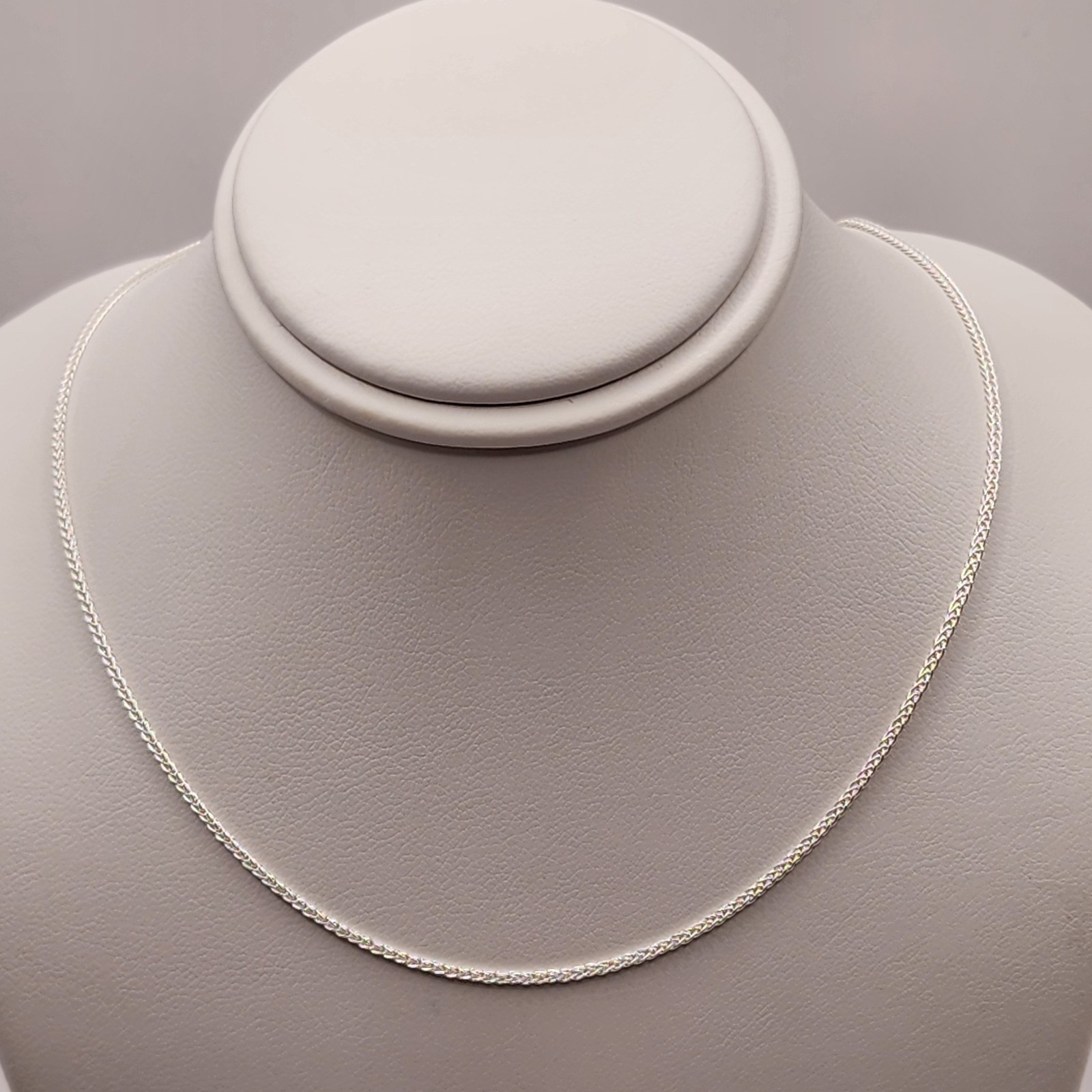 925 NEW Sterling Silver ITALIAN Chain-Wheat 20″ Length 1mm Width FREE…