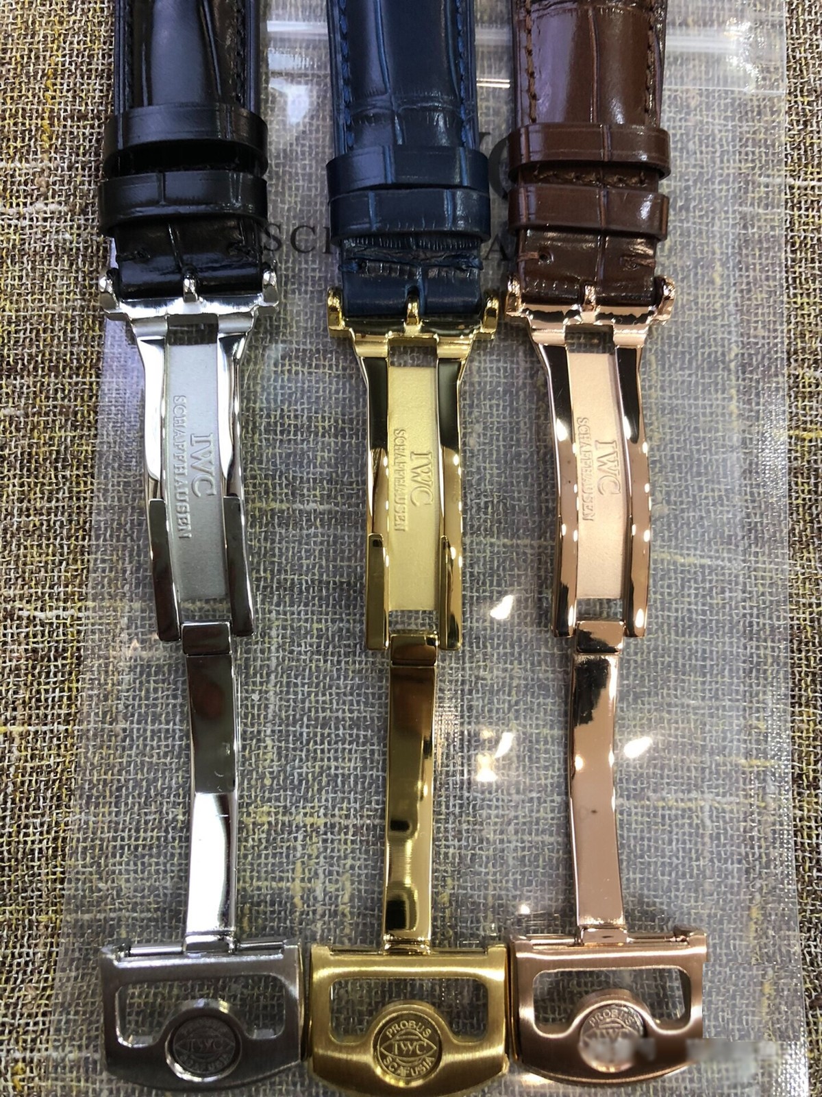 IWC 18mm Stainless Steel Butterfly Unfolding Buckle OEM Genuine Pilot Buckle