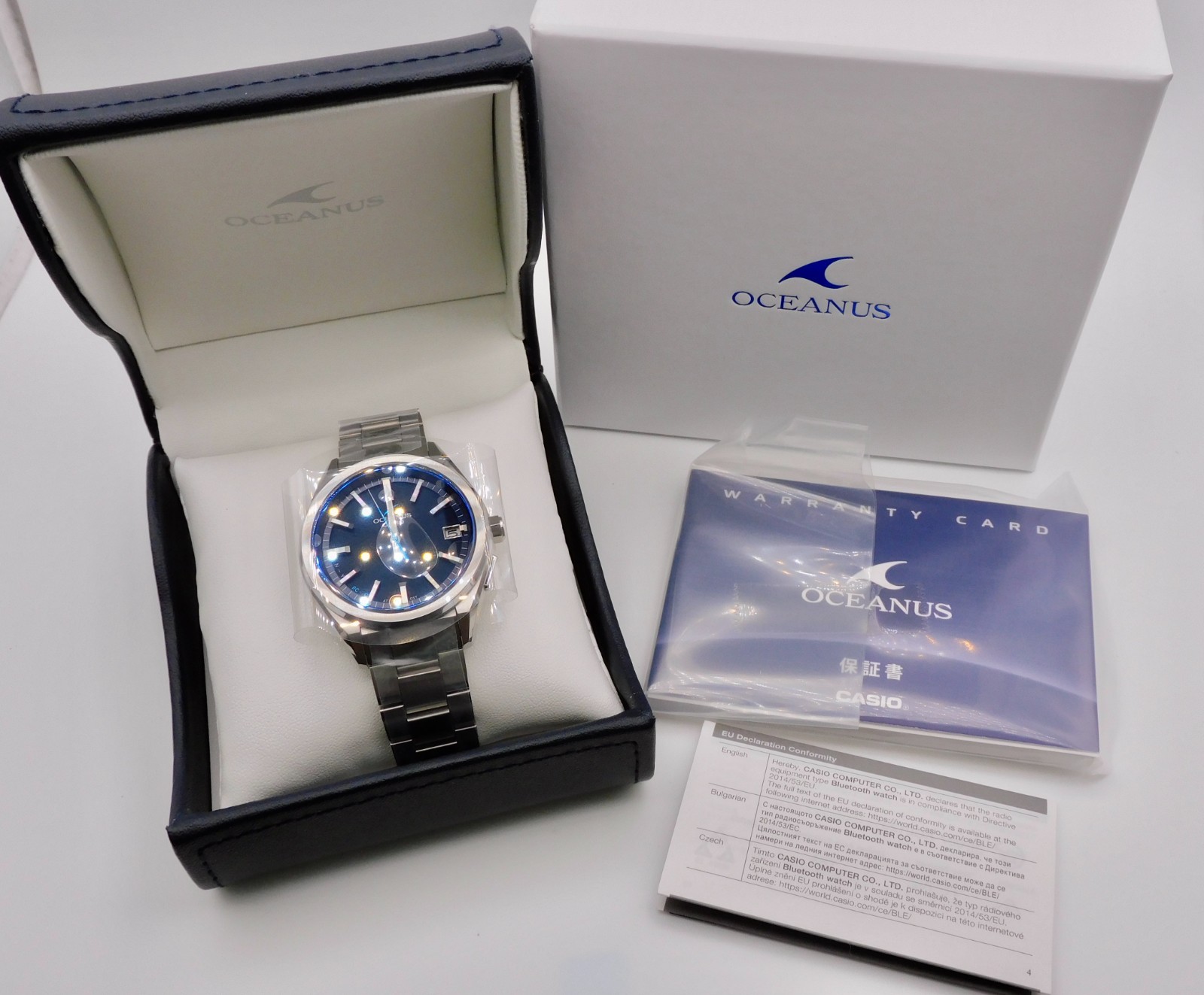 NEW CASIO OCEANUS OCW-T200S-1AJF Bluetooth Solar Radio Watch New in Box