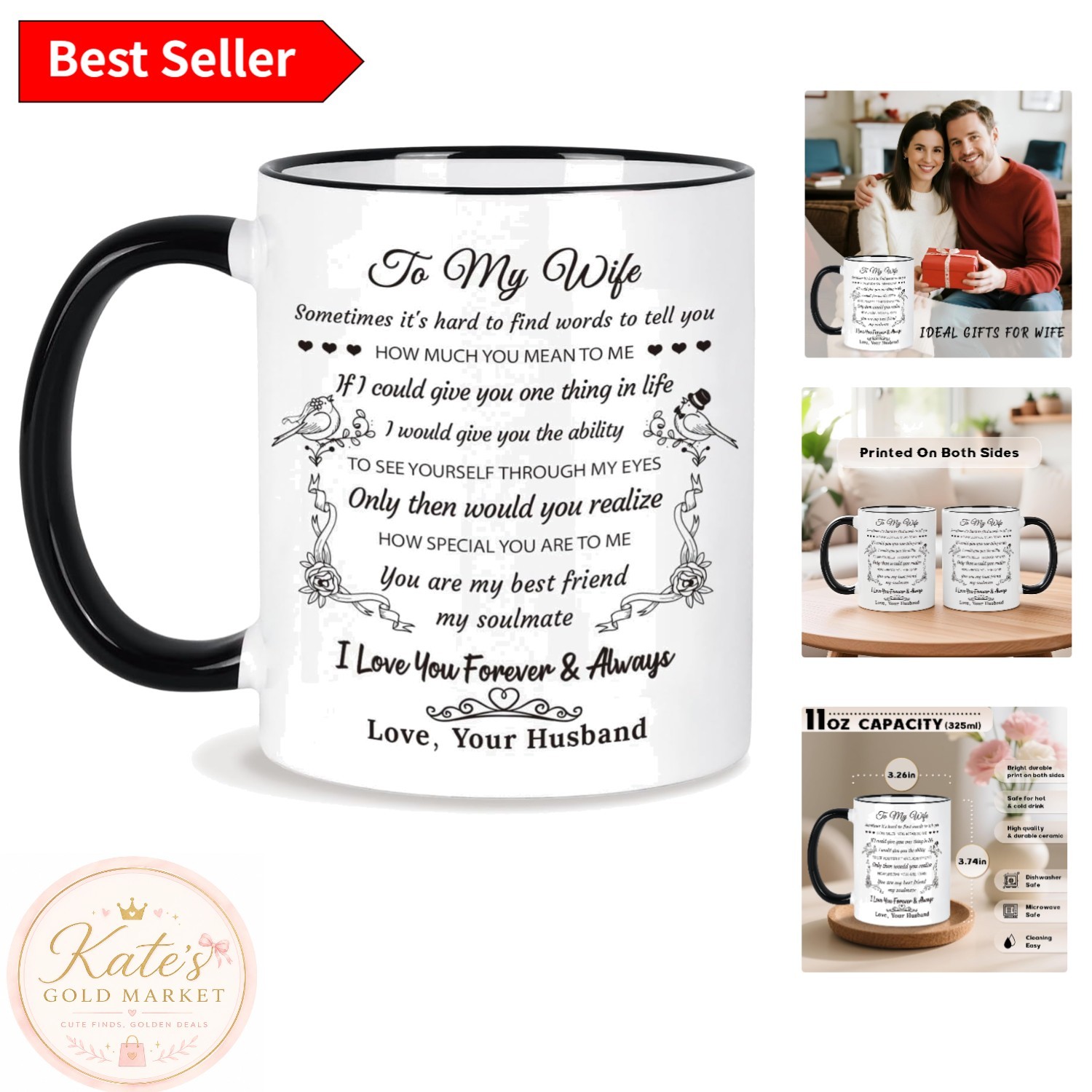 Romantic Ceramic Mug for My Wife – Perfect Gift for Every Special Occasion