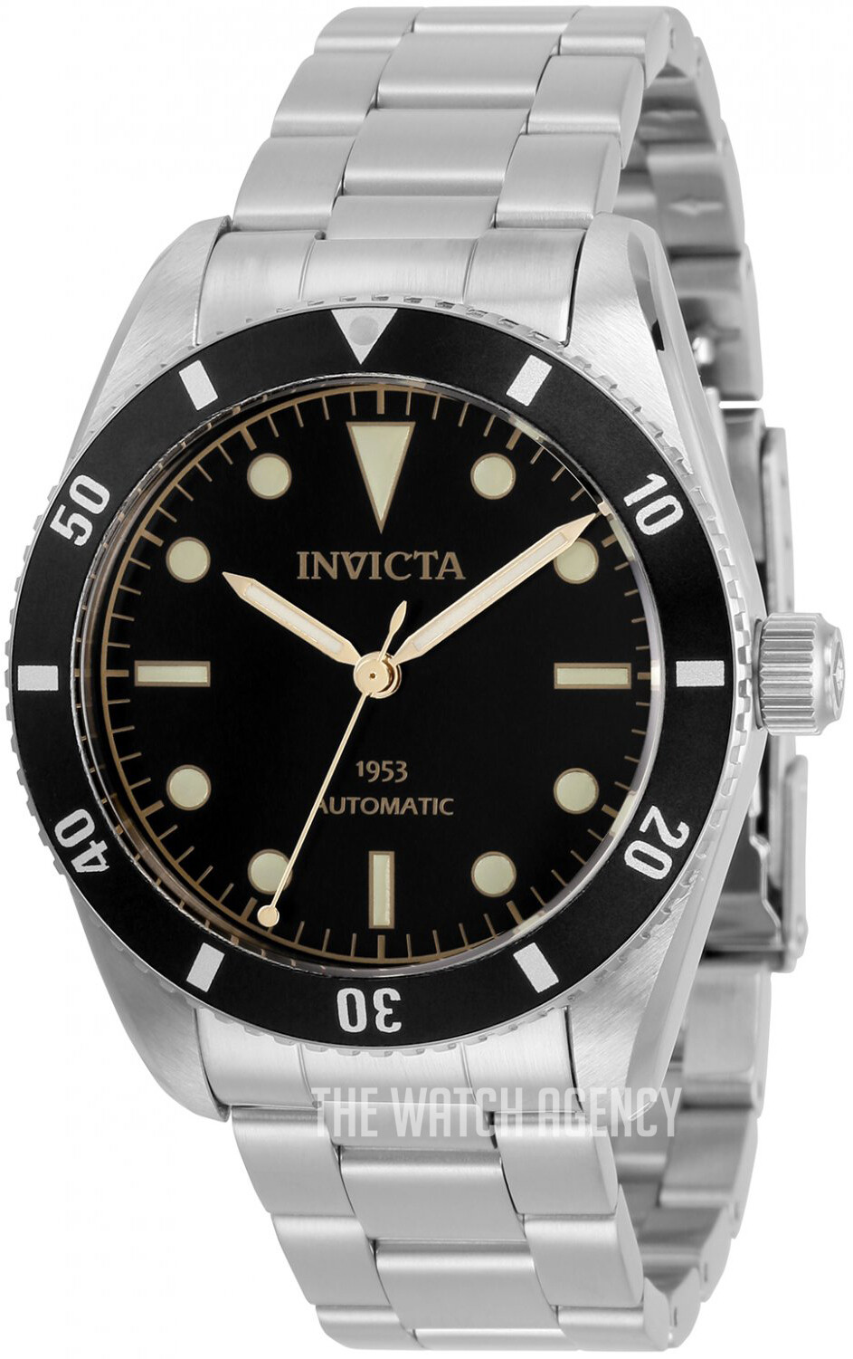 RARE NEW INVICTA 1953 PRO DIVER MEN’S NH35 AUTOMATIC 40MM BLACK DIAL SS WATCH