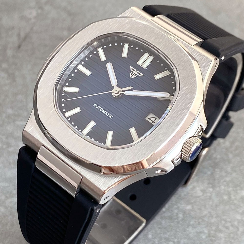 Tandorio 40mm Sapphire 20ATM Lume Automatic NH35A PT5000 Men Mechanical Watch