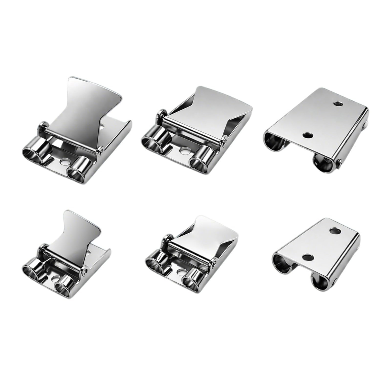 6 Pcs Silver Bolo Tie Findings Set, 2 Sizes Slider Clasps, and Bronze