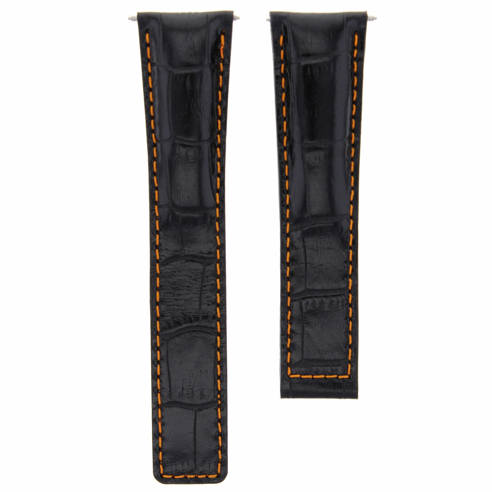 20/18MM LEATHER WATCH BAND FOR TAG HEUER FORMULA F1 DEPLOYMENT CLASP BLACK OS