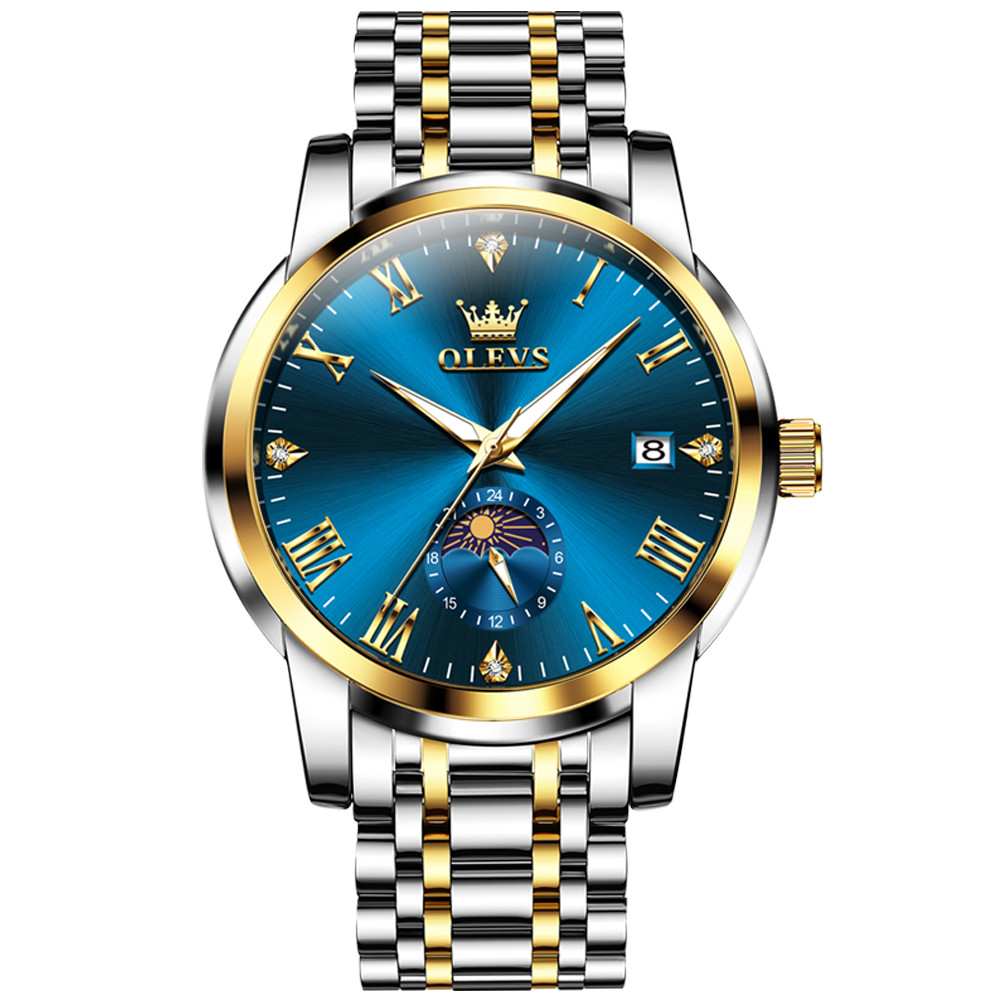 OLEVS Japan Movement Leisure Classics Night Light Male Quartz Wristwatch 3656