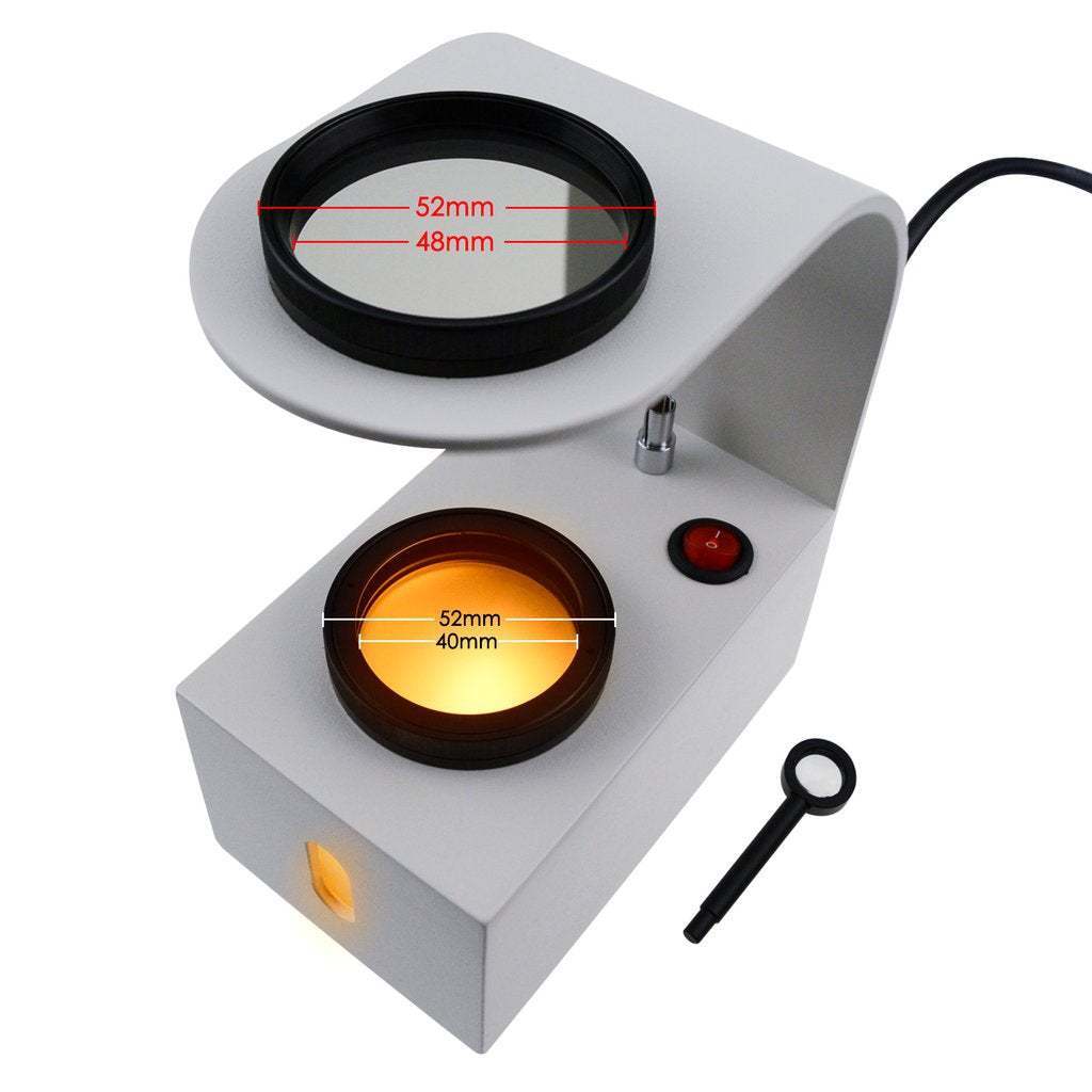 Portable Jewelry Tabletop Polariscope Desktop Magnifier Gem Identification Tools
