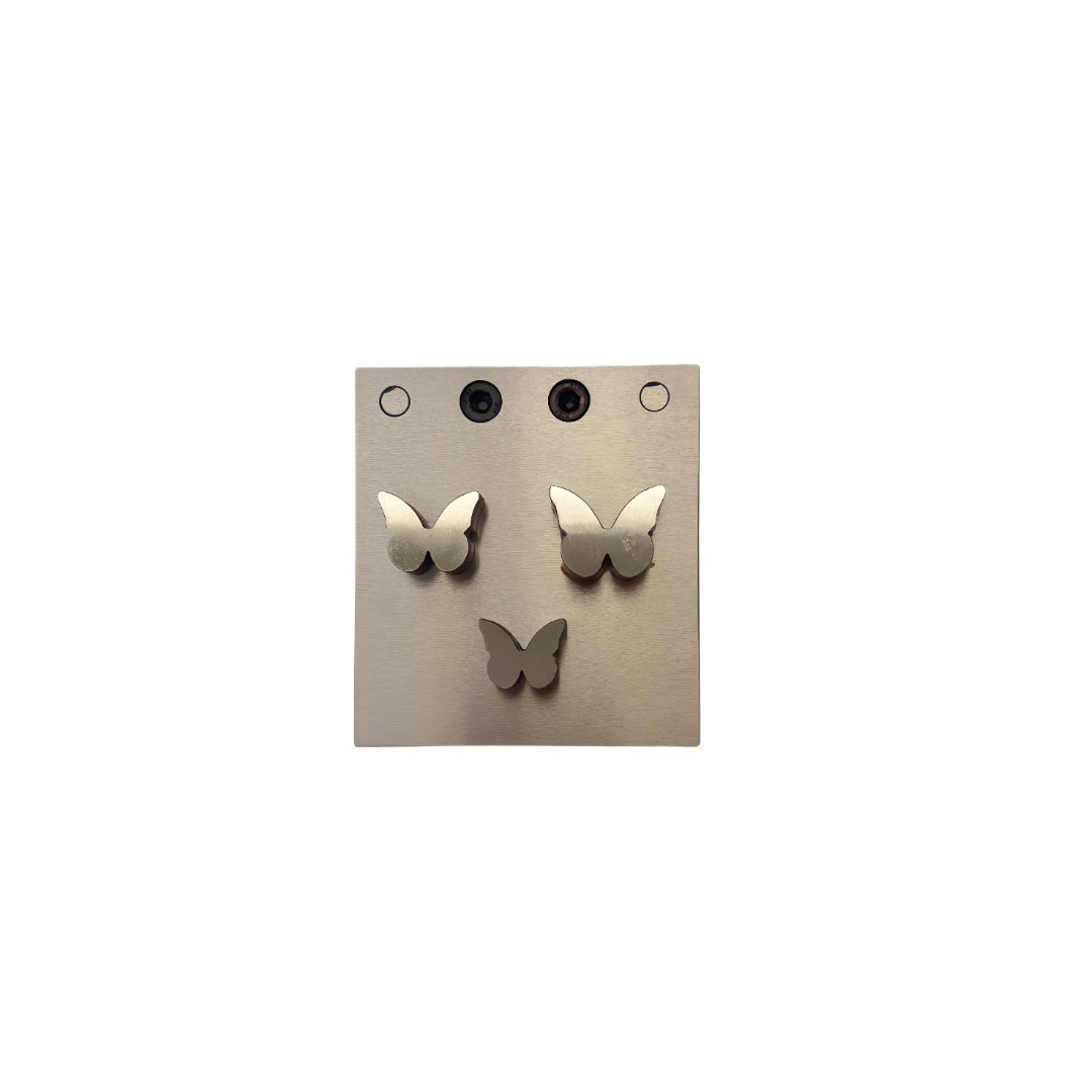 Butterfly Shape Disc Cutter with Set of 3 Punches Size 19mm to 25mm