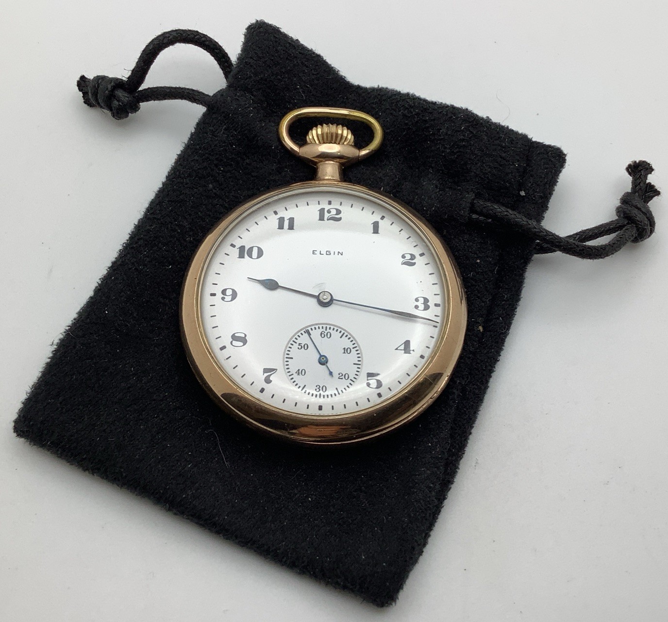 1924 Elgin Grade 291 16s Model 7 7J Gold Filled Pocket Watch RUNS