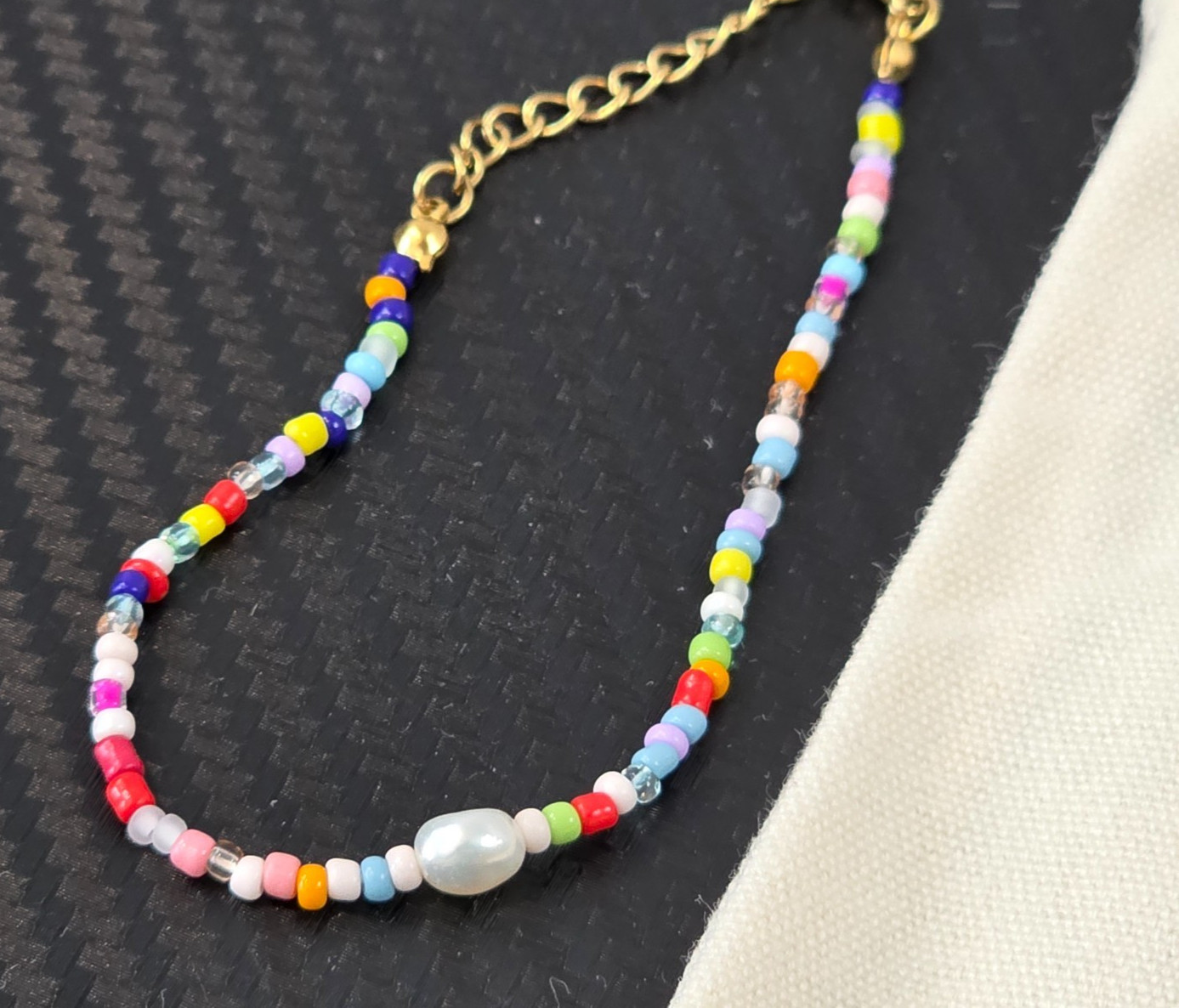 Atolea Multicolor Freshwater Pearl Isla Bonita Bracelet 18K Gold PVD Coat