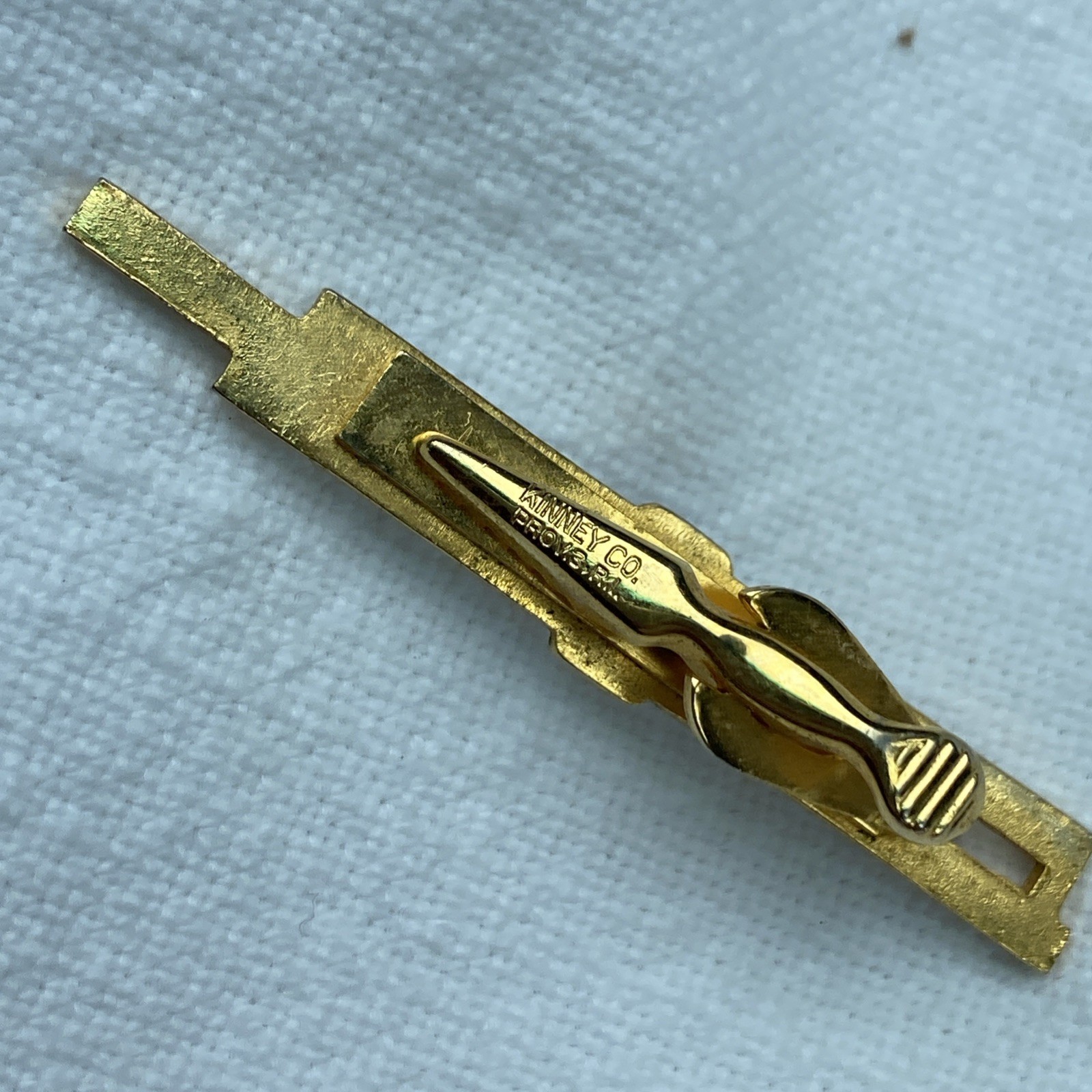 Vintage Slide Rule Tie Clip Clasp Bar Kinney And Co Providence RI Math Teacher