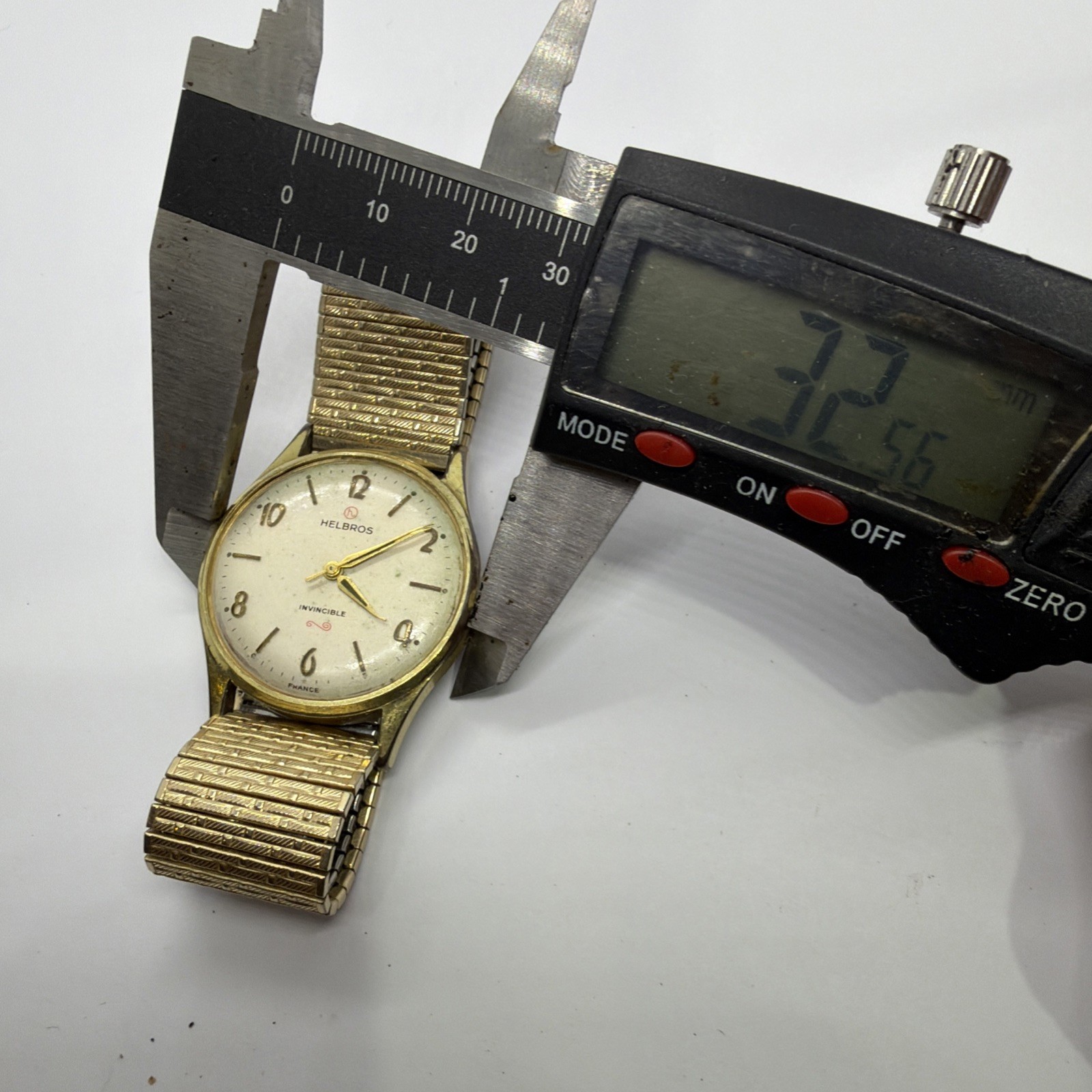 Vintage Helbros Invincible Men’s Parts Watch Speidel 10K RGP Stretch Band (45)