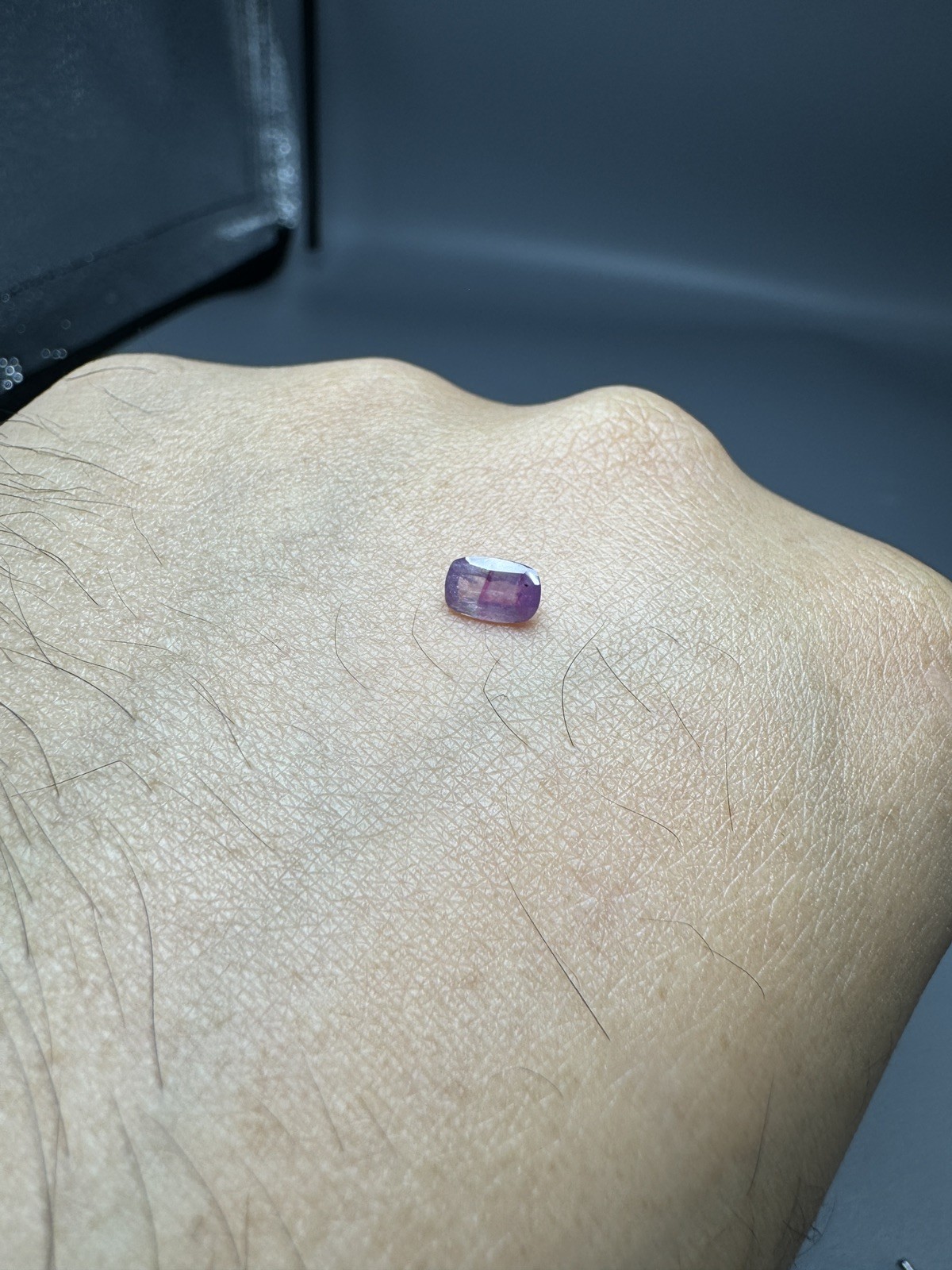 Color Zoning Natural Purplish Pink Kashmir* sapphire Unheated Oval (UK SELLER)